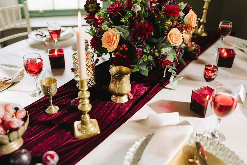 12" x 108" Velvet Rental Runner