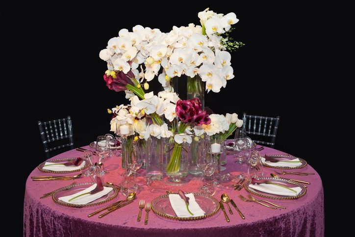 120" Round Velvet Rental Tablecloth