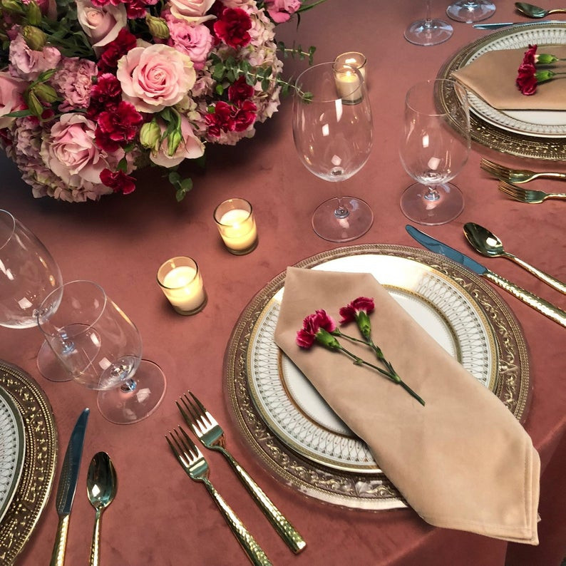 20" x 20" Velvet Rental Napkins
