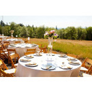  Premier 132 Round Tablecloth White