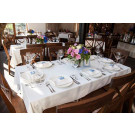 Color spun poly table linen rentals