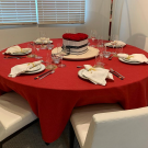 120" Round Panama Rental Tablecloth