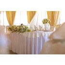7'x 29" Poly Premier Shirred Pleat Table Skirt With Velcro® Backing