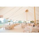 Color spun poly table linen rentals