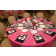 pink wedding tablecloth