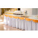 Poly Premier Shirred Pleat Table Skirt  14 x 29