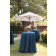 Premier Table Linen with Umbrella Hole 108 Round teal