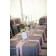 White 8 foot table for outdoor wedding party and reception-silver