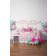 White 8 foot table for indoor party and -light pink