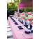 navy table runners for weddings