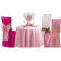 108 inch round pink theme rental reception tablecloths