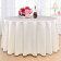 Ivory polyester rental tablecloths for garden party settings