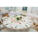 Outdoor reception rental round tablecloth 