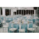 Pastel blue theme 132 inch rental tablecloths