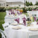 White rental table linens for outdoor parties