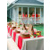 Formal garden party table linens