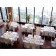 90 x 90 square event reception tablecloths in white