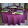 aubergine tablecloth display 132 round