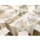 Spun Poly White Round Tablecloth Long Beach