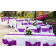 purple table runners for weddings