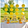 90 x 132 polyester event reception tablecloths-outdoor-yellow accents