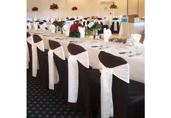 Polyester Banquet Chair Covers Wedding Linen Rental