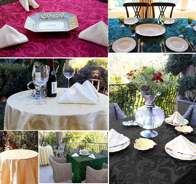 Melrose Damask Rental Linens