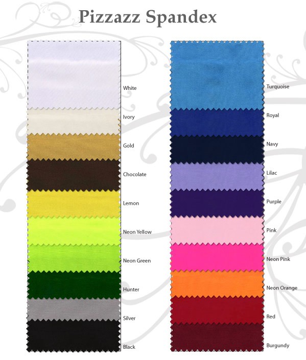 Spandex rental table cover colors